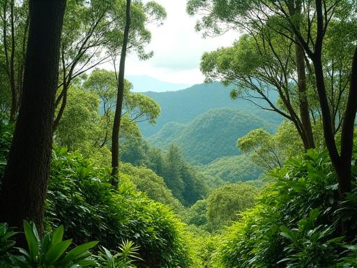 Emerald hinterland adventure with green palette