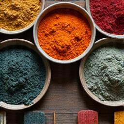Natural pigments collection